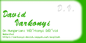 david varkonyi business card